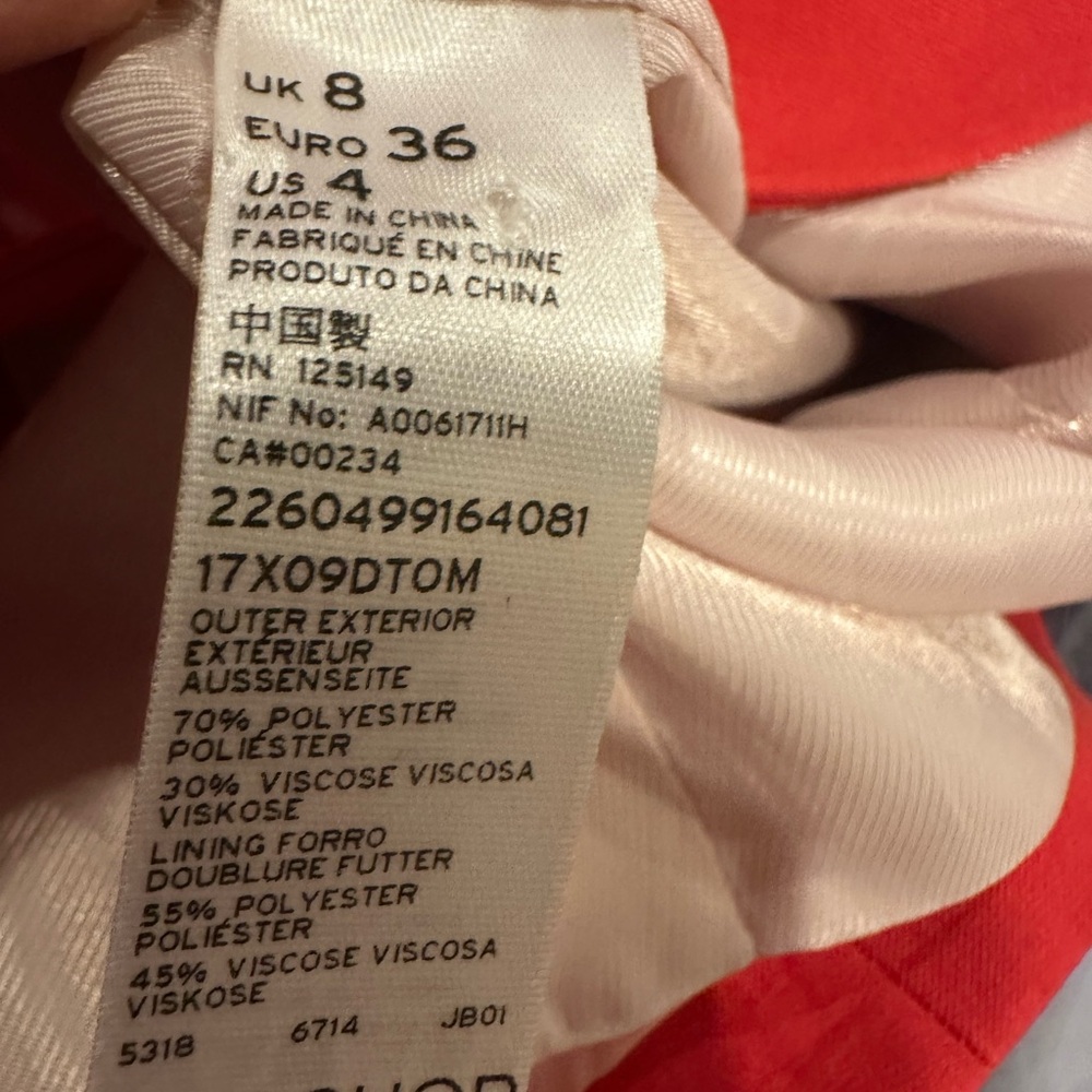 Topshop Premium Red Blazer - Picture 3 of 5